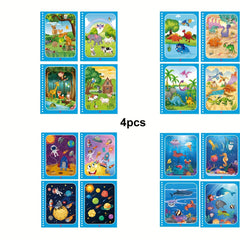 4pcs Reusable Water Drawing Book Painting Toys