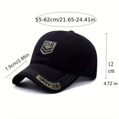 Men's Camo Embroidered Baseball Cap UV Protection Sun Hat