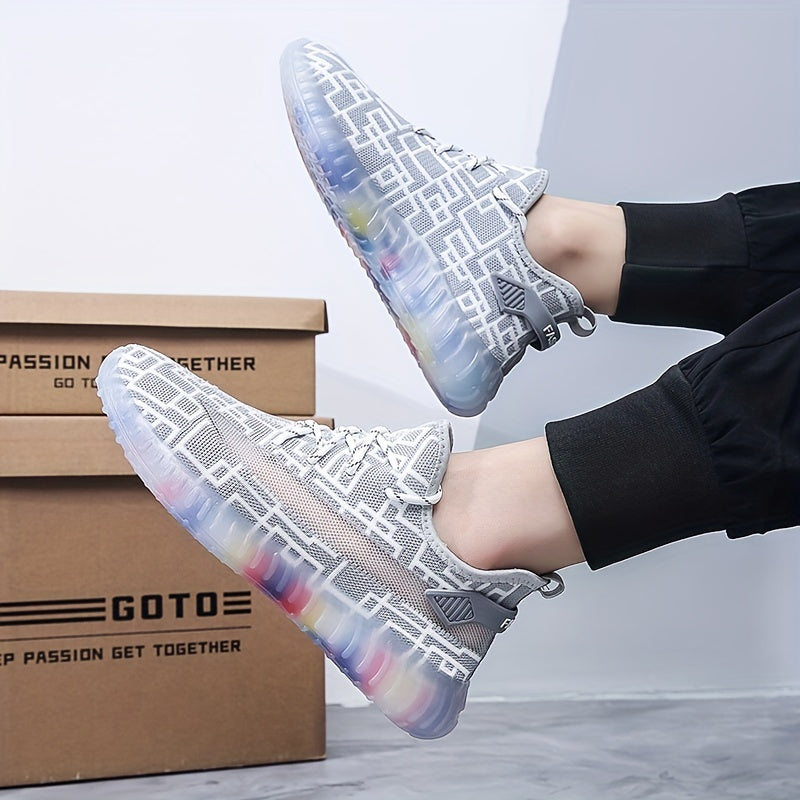 Men's Lightweight Knitted Sneakers for Running
