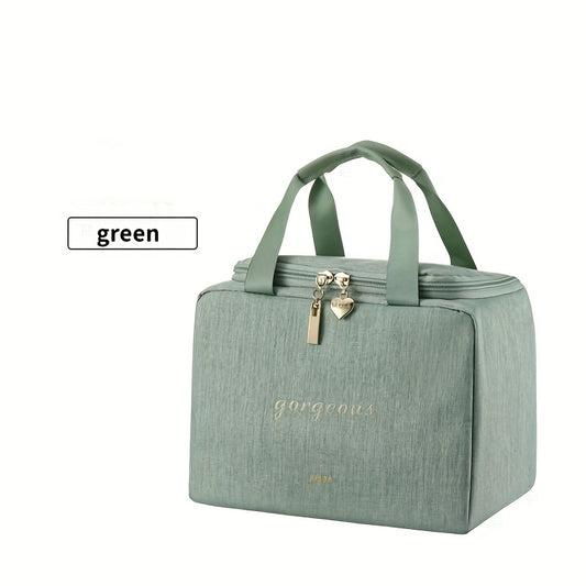 Large Capacity Insulated Bento Tote Bag for Office Workers
