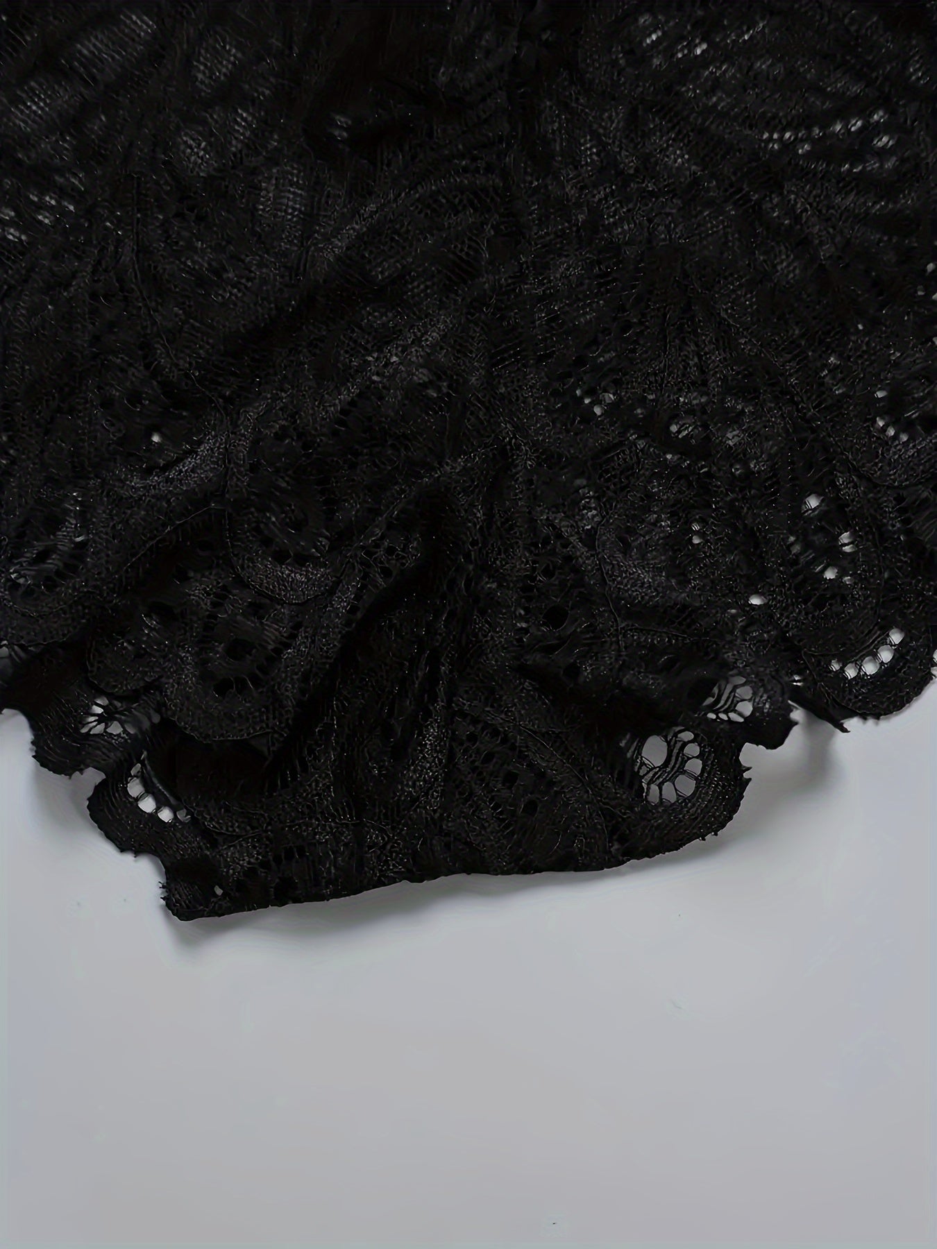 4pcs Lace Boyshort Panties Soft Scallop Trim Women's Lingerie