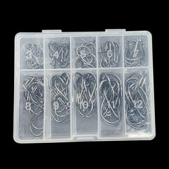 100pcs 3 12 Barbed Fishing Hook Carbon Steel Sharp Hooks Fishing Accessories