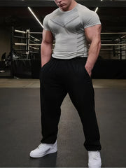 Men's Fitness Compression Shirt Short Sleeve Athletic Baselayer Undershirt