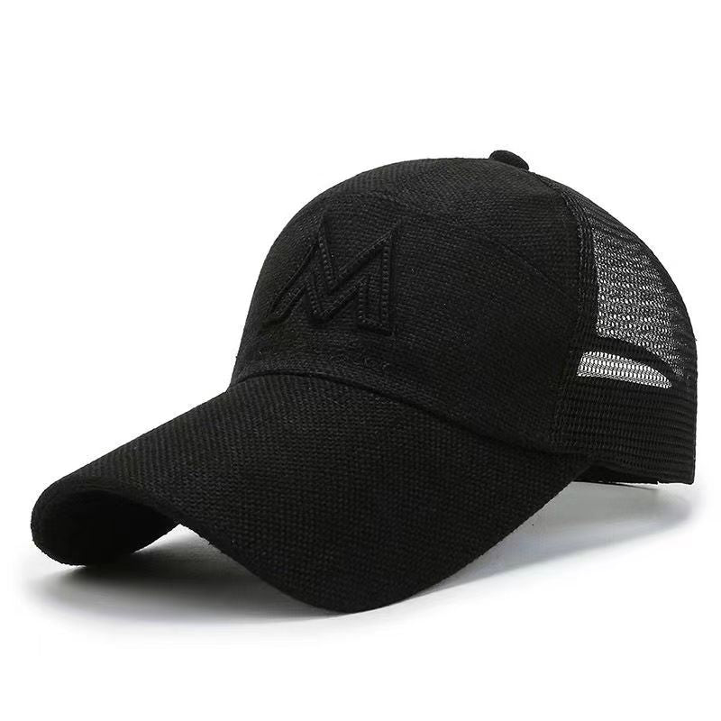 Men's Summer Fishing Baseball Cap Breathable Sporty Peaked Cap