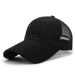 Men's Summer Fishing Baseball Cap Breathable Sporty Peaked Cap