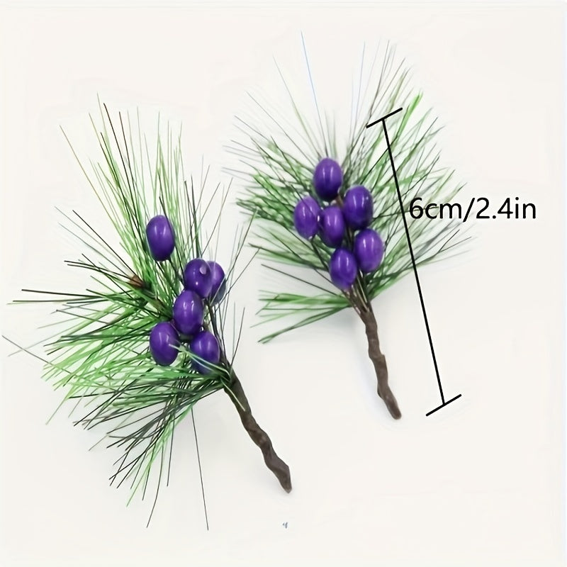 Simulation Christmas Branches Sticky Pine Cone Pine Needle Branches