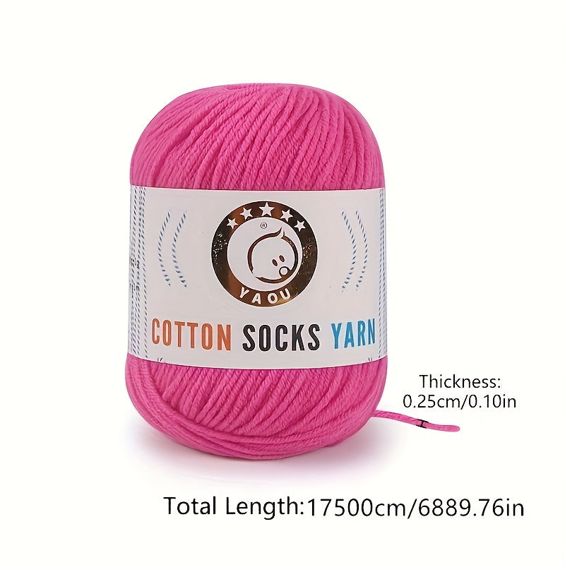 3 Strands Milk Cotton Wool Thread for Crocheting and Knitting DIY Doll Sweater