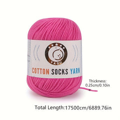 3 Strands Milk Cotton Wool Thread for Crocheting and Knitting DIY Doll Sweater