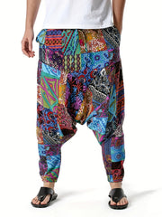 Men's Bohemian Harem Pants Beach Yoga Trousers