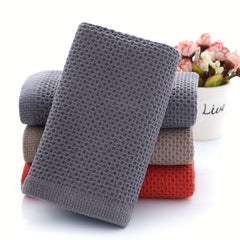 4pcs 100% Cotton Bath Sheet Waffle Weave Kitchen Bathroom Dish Cloths