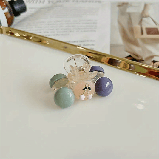 Transparent Jelly Bean Shark Claw Hair Clip for Girls