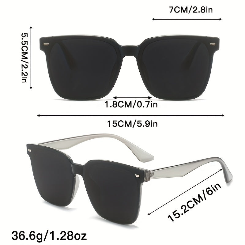 Large Square Sunglasses Retro UV400 Sun Shades