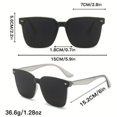 Large Square Sunglasses Retro UV400 Sun Shades