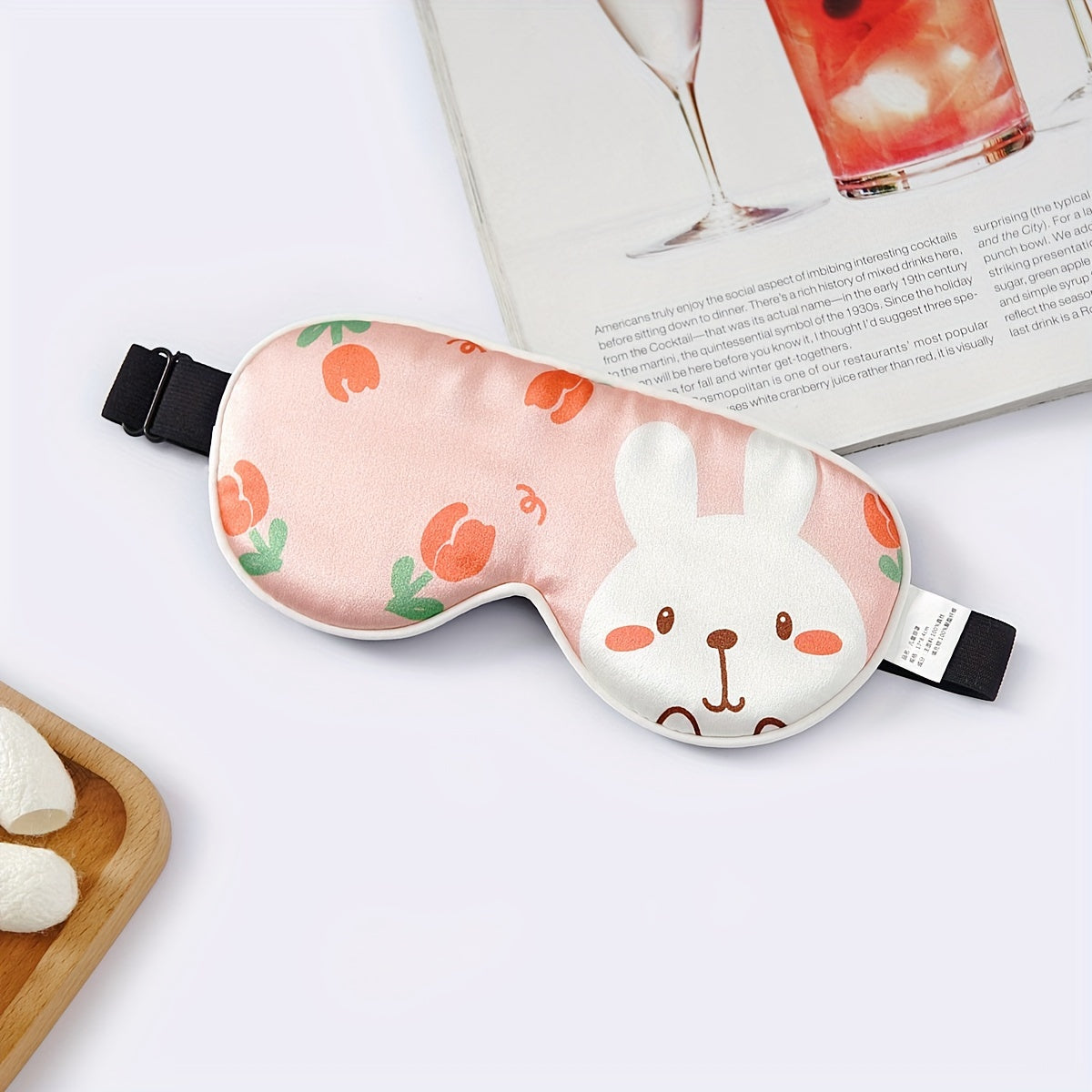 Cartoon Animal Eye Mask Blackout Soft Adjustable Blindfold Nap Travel Rest