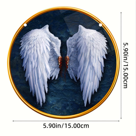 Angel Wings Dyed Acrylic Hanging Window Christmas Gift