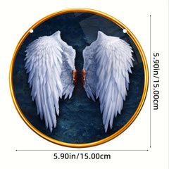 Angel Wings Dyed Acrylic Hanging Window Christmas Gift