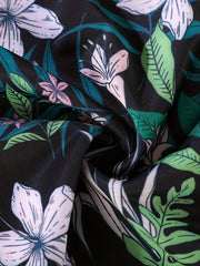 Men's Quick Dry Swim Trunks Floral Pattern High Stretch Comfortable