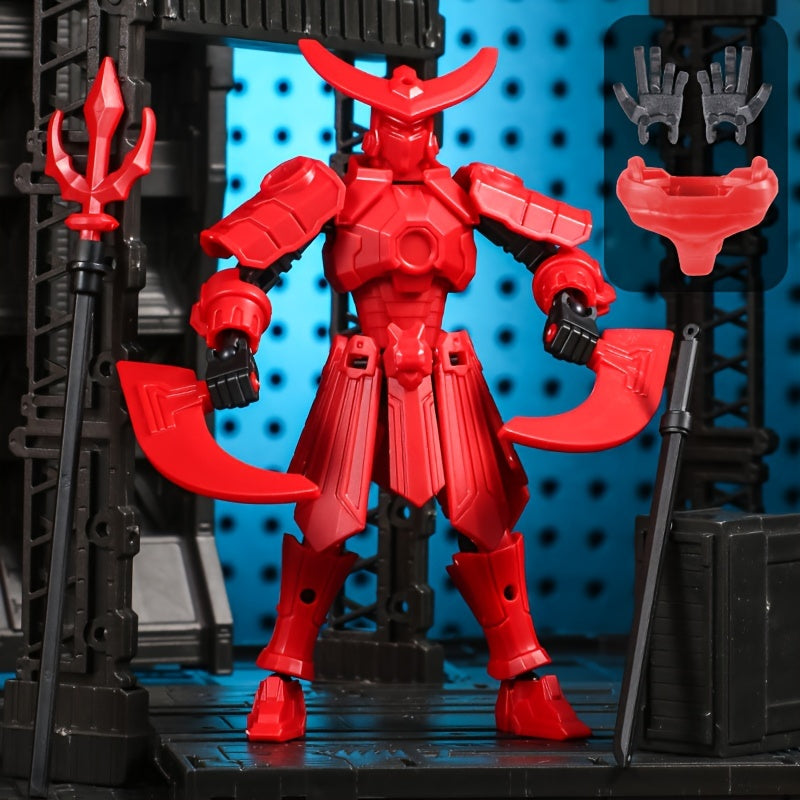 Movable Dolls 3D Printed Mecha Warriors Toy Figure