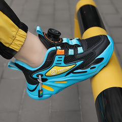 Kid's Chunky Shoes With Rotating Buckle Non Slip Sneakers