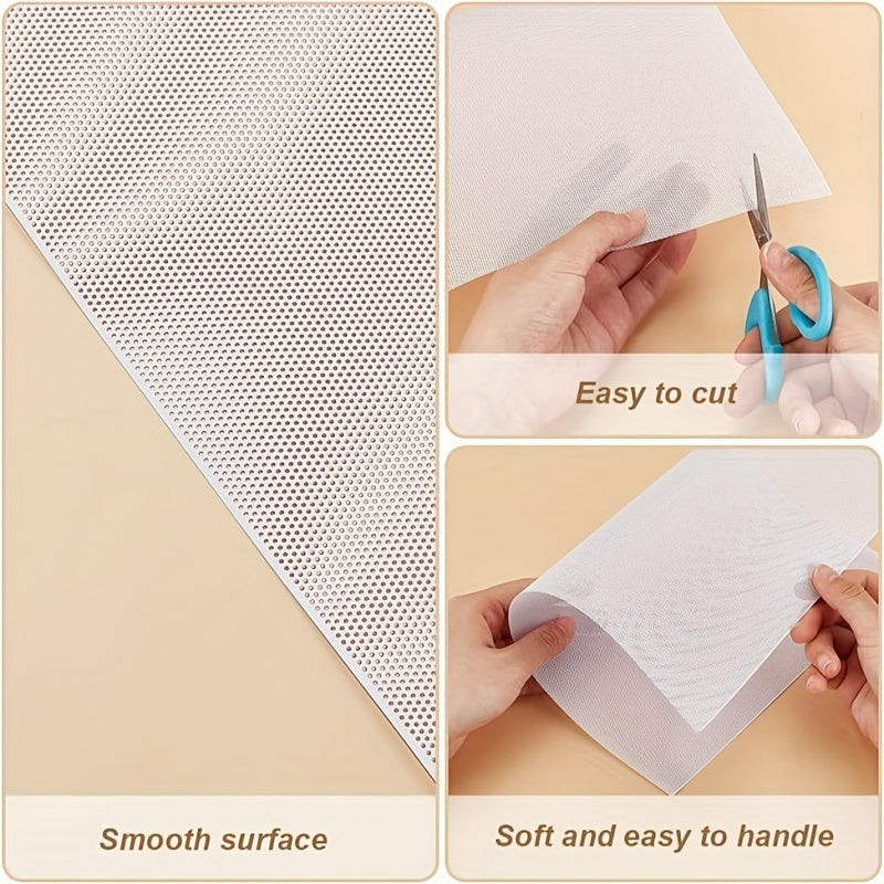 10pcs Waterproof PVC Eye Mesh Sheets for DIY Therian Masks Fursuits Cosplay