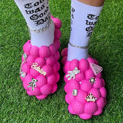 Women's Fashionable Bubble Slippers Waterproof Non Slip Beach Slippers