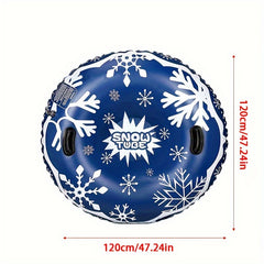 Winter Skiing Ring Waterproof Durable Thickened PVC Snow Sled 47 24inch