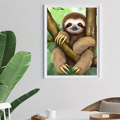 Sloth Pattern Canvas Painting Poster Prints for Home Wall Decoration