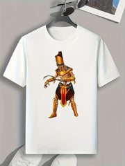 Skeleton Pattern Print Men's Sports T-shirt