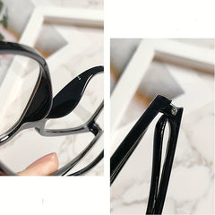 Anti Light Glasses Oval Bare Frame Large Frame Thin Frame Glasses Frame Male
