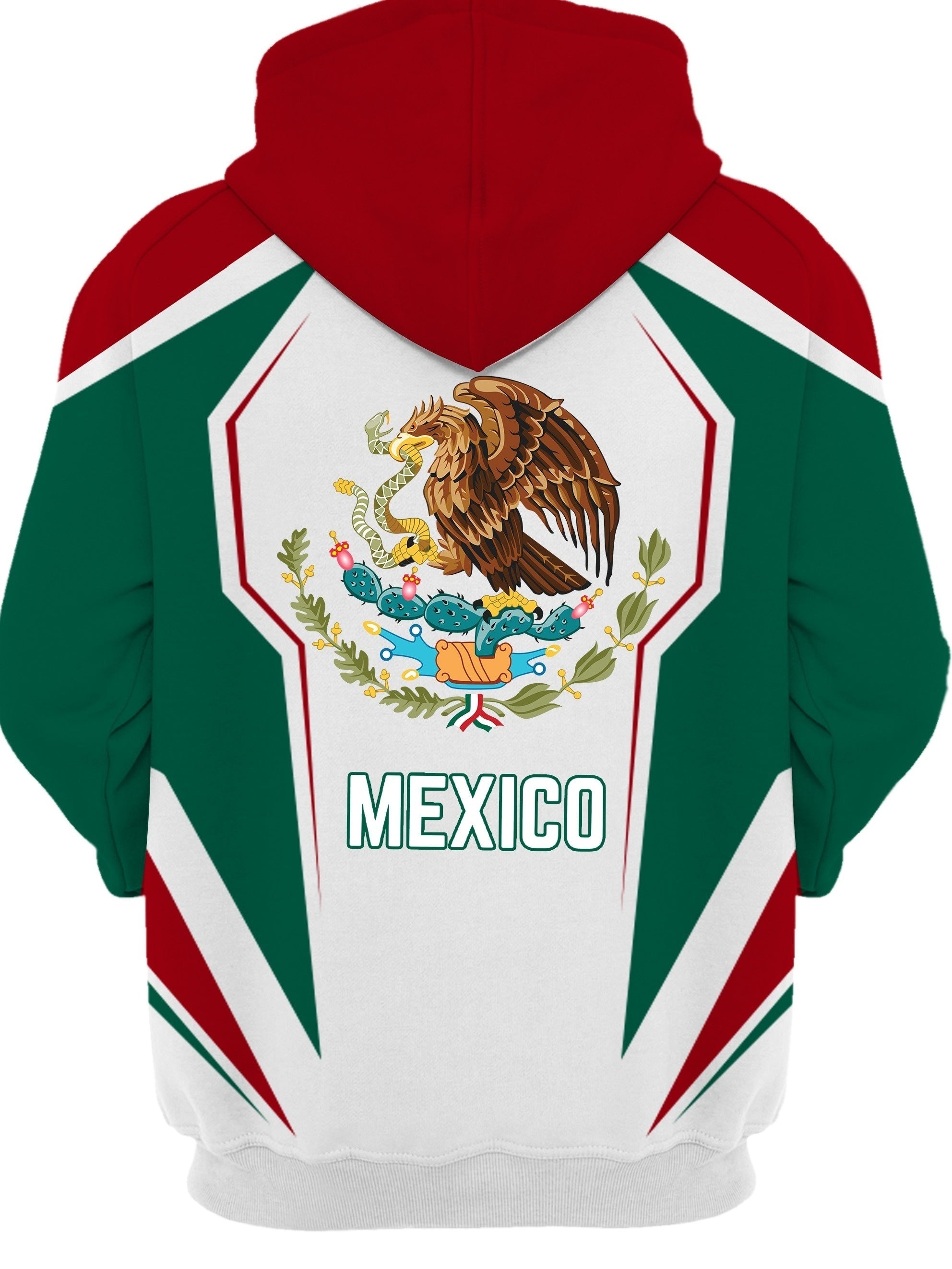 Mexico Pattern Print Hoodie Men's Casual Graphic Pullover Hooded Sweatshirt