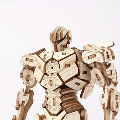 Wooden Robot Iron Man 3D Puzzle Model Gift