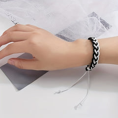 Men's Wax Rope Woven Bracelet