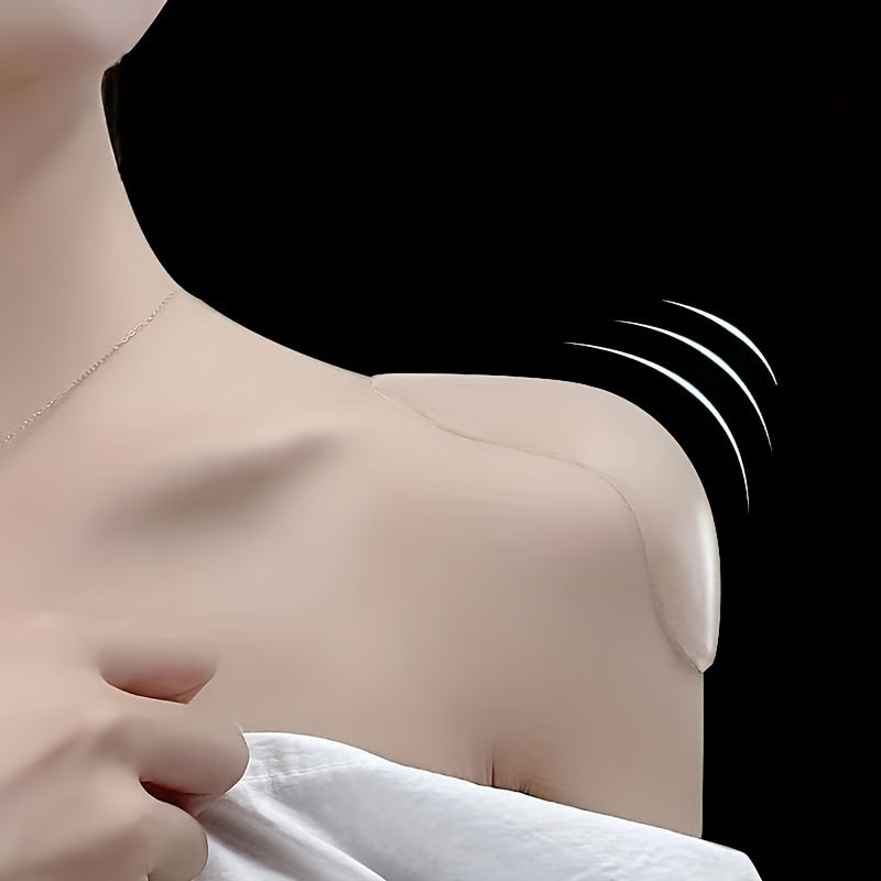 Invisible Silicone Shoulder Pads Soft Non slip Self adhesive Bra Strap Cushions