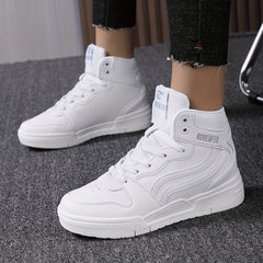 Women's High Top Skate Shoes Round Toe Platform Sneakers Outdoor Sport Shoes