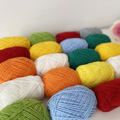 3pcs Soft Crochet Yarn 4 Layers Milk Yarn DIY Blanket Sweater Hat Scarf