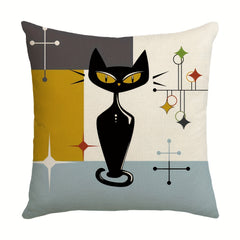 Cat Decorative Throw Pillowcase 44x96cm Cartoon Cat Home Room Bedroom Decoration