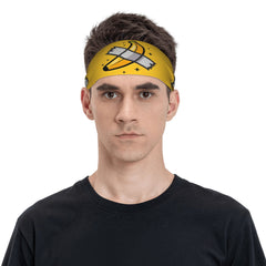 Banana Graphic Headband Unisex Sweat Wicking Stretchy & Breathable