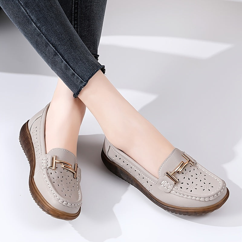 Women's Breathable Loafers Comfortable Walking Shoes Non slip Flats
