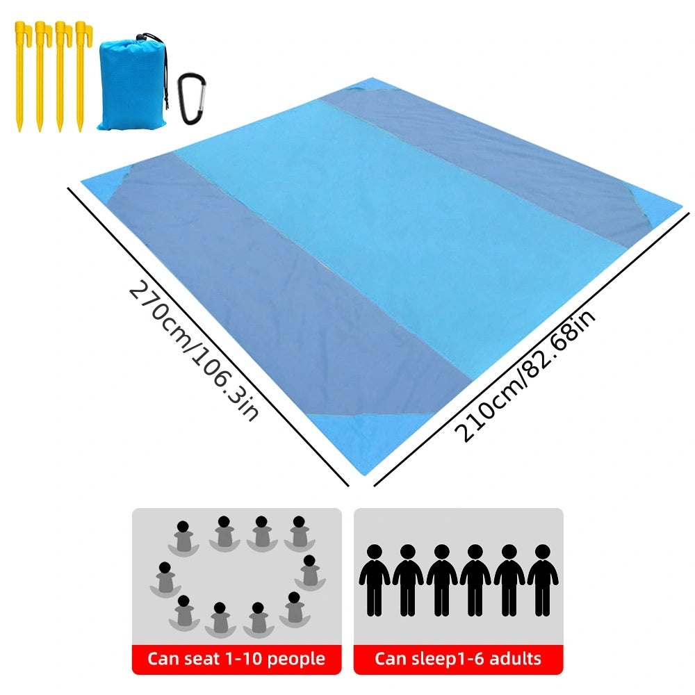Waterproof Beach Mat Extra Large Outdoor Camping Mat Sandproof Portable