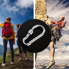 Safety Snap Buckle Spring Hook Key Chain Key Ring for Outdoor Camping Hiking