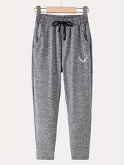 Stylish Deer Print Boys Casual Soft Comfortable Long Pants For Spring And Autumn
