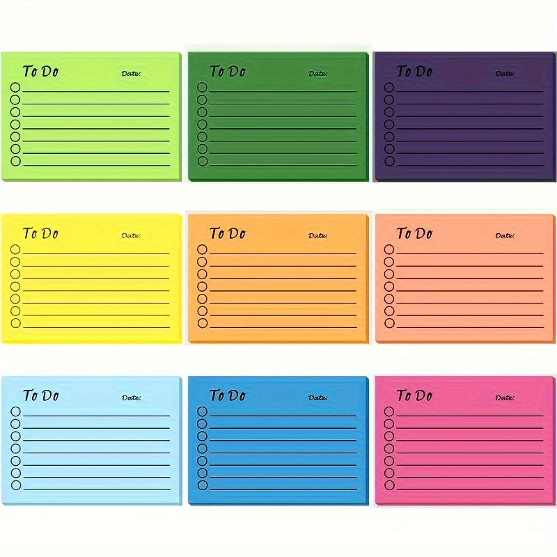 Mixed 9 Sticky Notes 450 Pages Daily Memo Pad