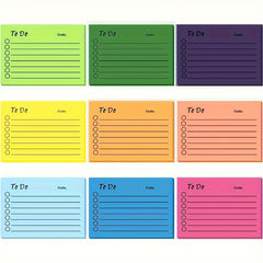 Mixed 9 Sticky Notes 450 Pages Daily Memo Pad