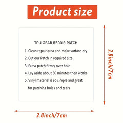 5pcs Waterproof Transparent Cloth Patches Self Adhesive Nylon Sticker