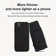 Compact Windproof UV Protection Mini 5 Fold Pocket Umbrella