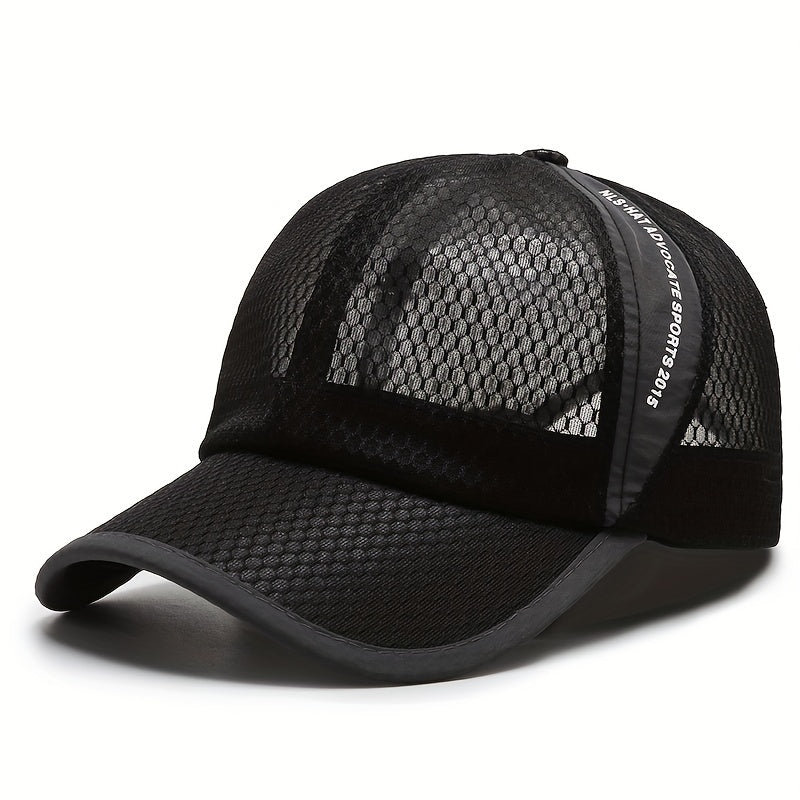 Unisex Breathable Mesh Baseball Cap Outdoor Sport Letter Embroidery
