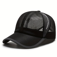 Unisex Breathable Mesh Baseball Cap Outdoor Sport Letter Embroidery