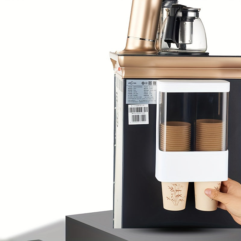 Automatic Cup Remover Dispenser Plastic Paper Dust Storage Rack Holder