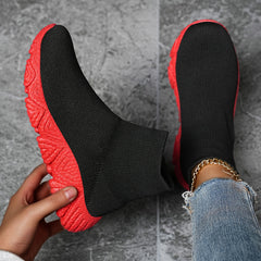 High Top Mesh Running Shoes Slip On Outdoor Sneakers