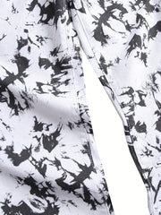 Men's Slim Fit Printed Jeans for Spring